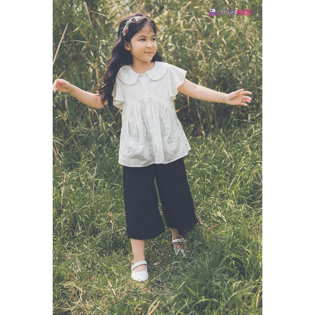 Quần culottes bé gái (vàng/đen) LKG21LP001 - Lovekids