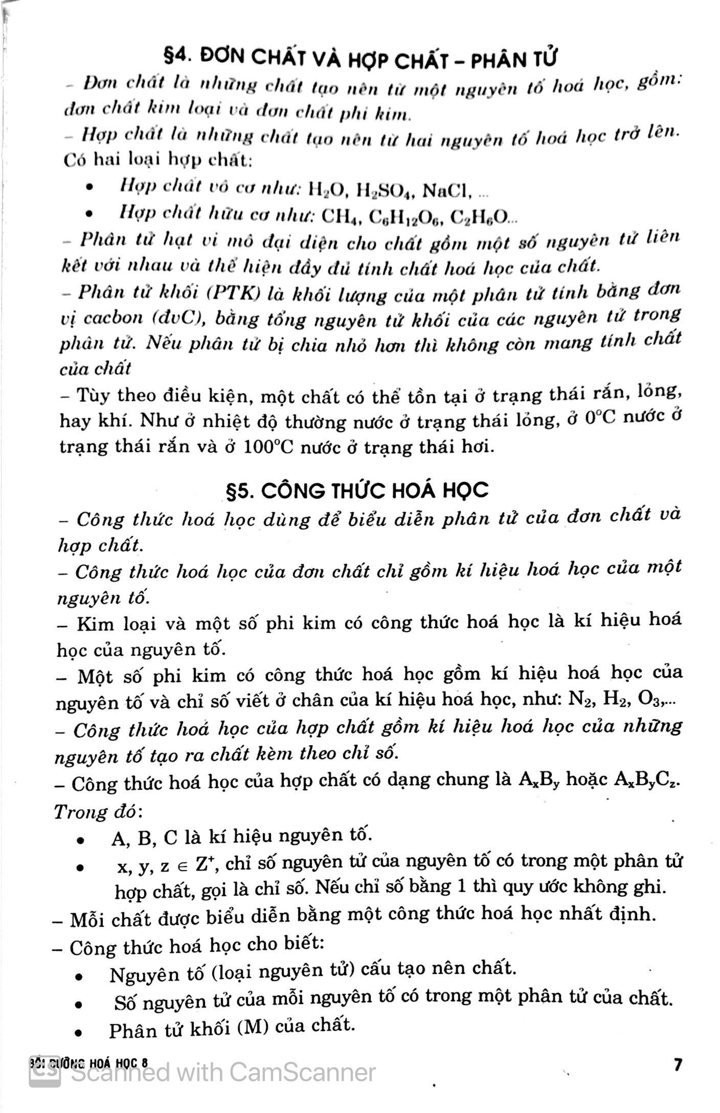 Bồi Dưỡng Hóa Học 8