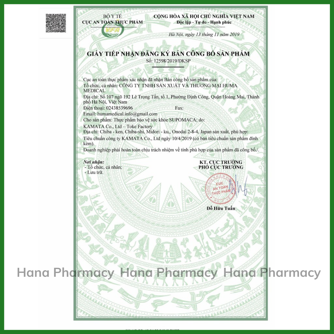 Tăng cường sinh lý nam SUPOMACA - khẳng định phong độ và bản lĩnh phái mạnh với sự kết hợp 3 LOẠI SÂM QUÝ, tinh chất hàu biển, ba ba