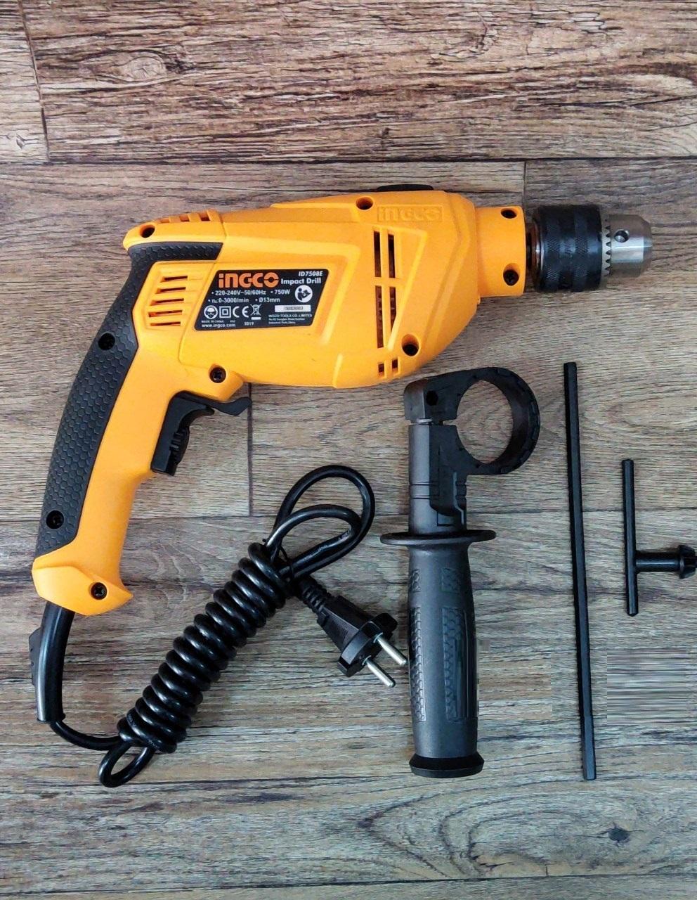 MÁY KHOAN BÚA 750W 13MM INGCO ID7508E - HÀNG CHÍNH HÃNG