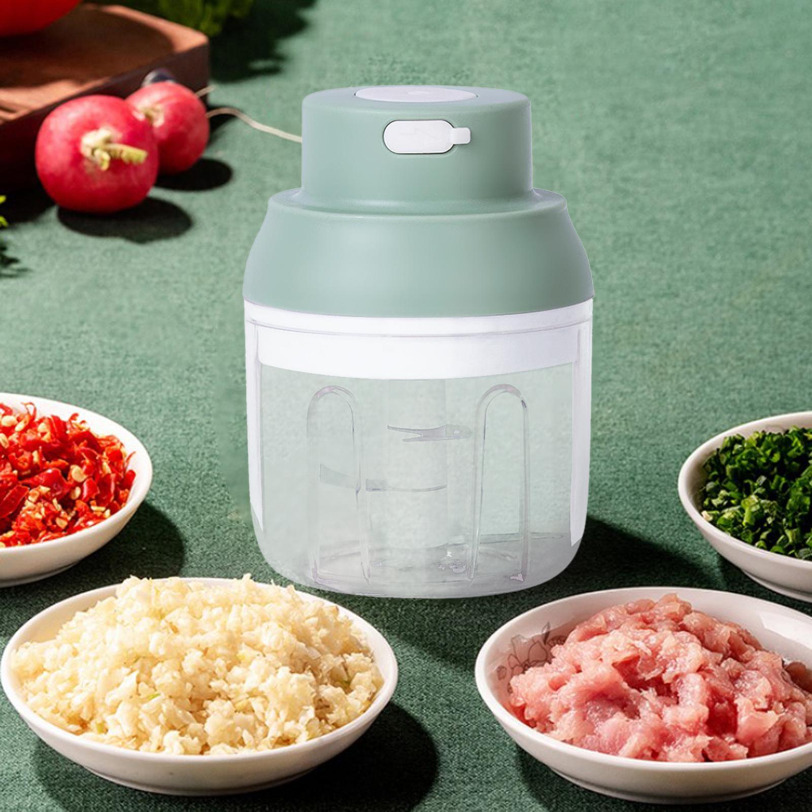 Portable Electric Garlic Chopper Mincer Kitchen Gadgets for Vegetable Fruits
