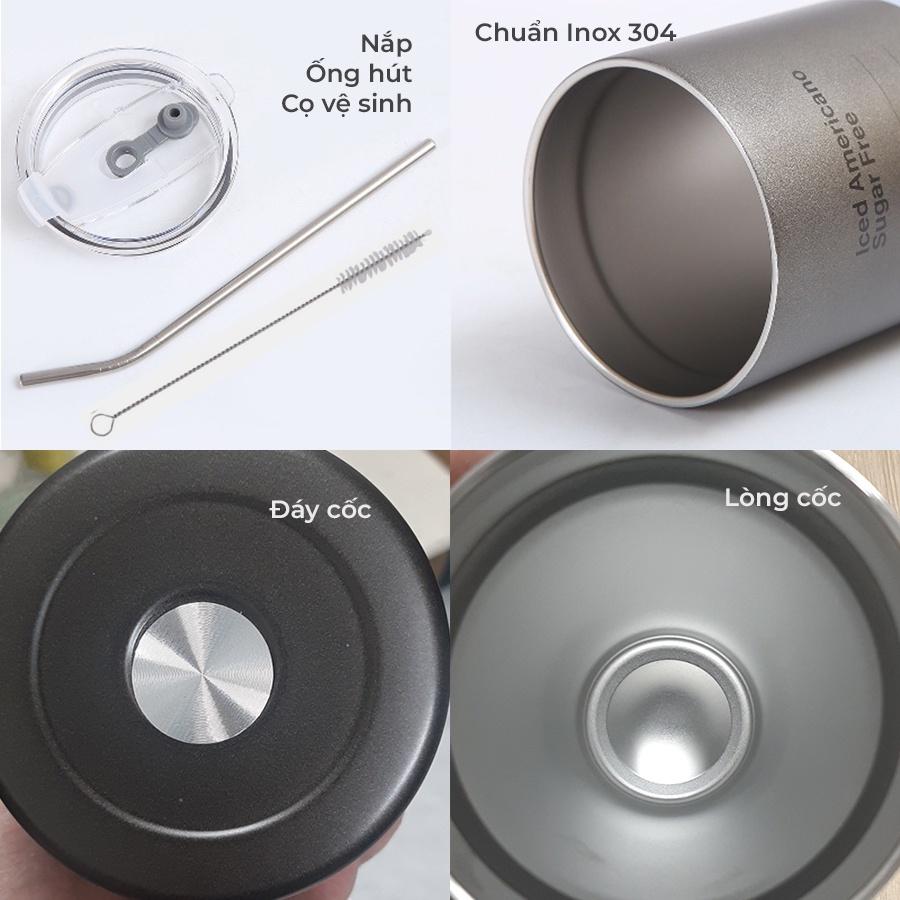 Ly giữ nhiệt Americano 600ml G122, cốc giữ nhiệt đến 12h, chất liệu inox 304 an toàn sức khỏe.