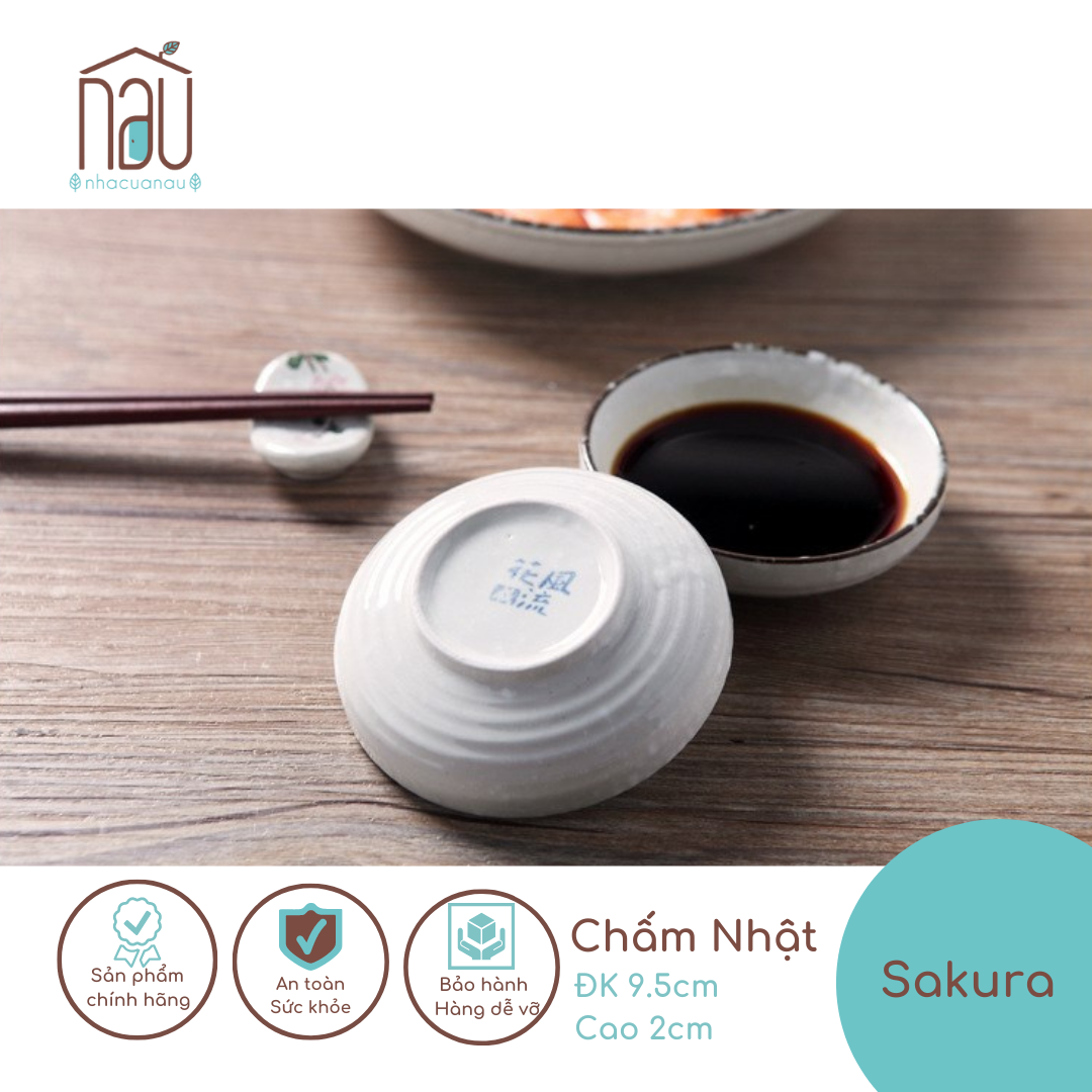 Sakura Hoa tuyết - Bộ Chén đĩa bát Sứ bền đẹp Men Tuyết cao cấp làm quà cưới quà tân gia, mâm cơm ngày Tết Nhà của Nâu