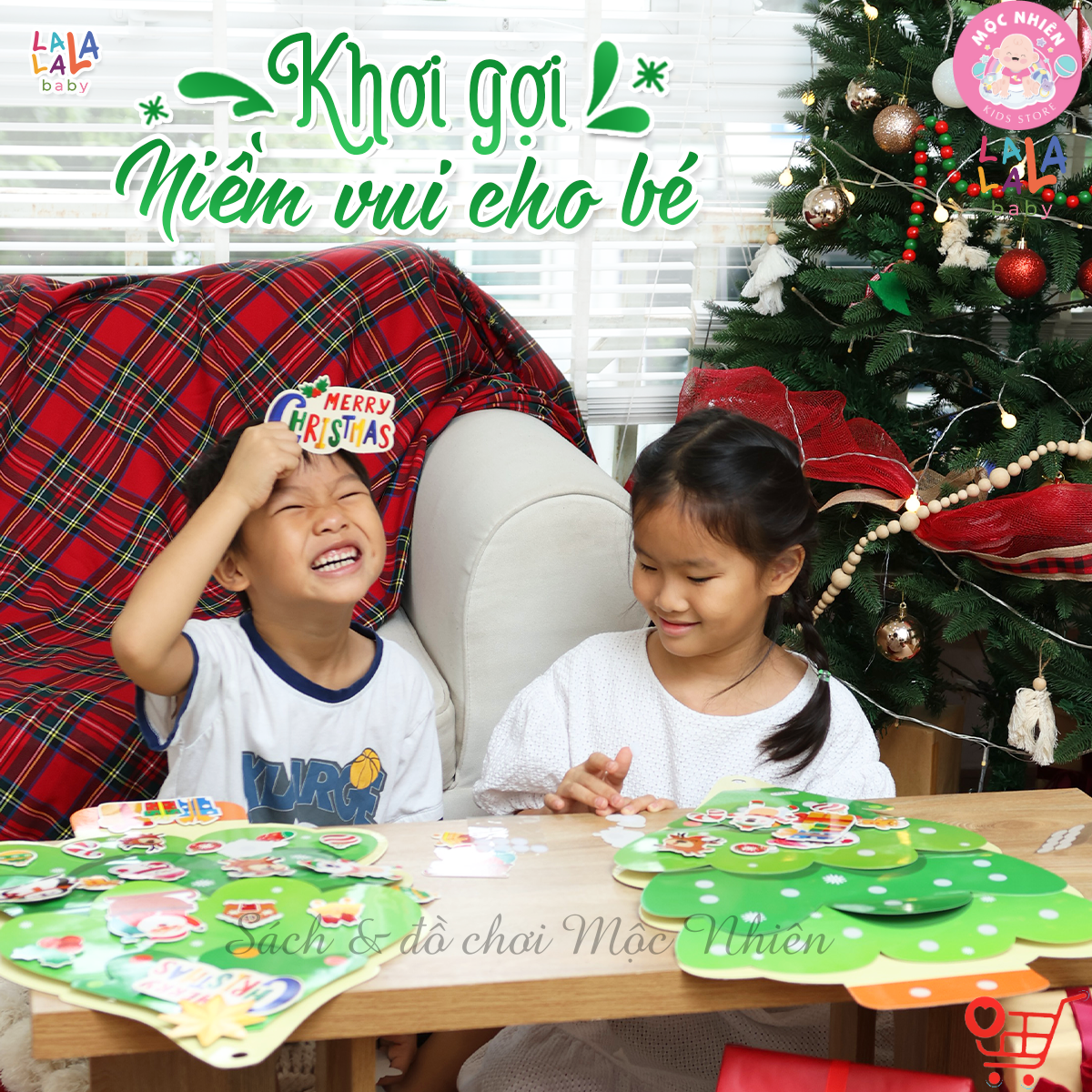 Cây Thông Noel Treo Tường 3D LalaXmas Tree - Đồ Chơi Thủ Công Cho Bé Lalala Baby