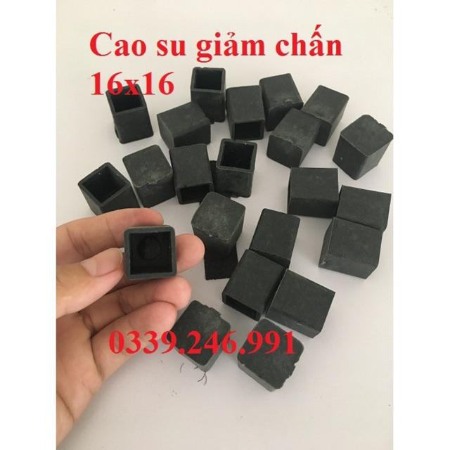 10 chiếc vuông 16x16 mm bao ngoài đế chân bàn ghế chống xước, chụp nhựa chụp chân bàn ghế