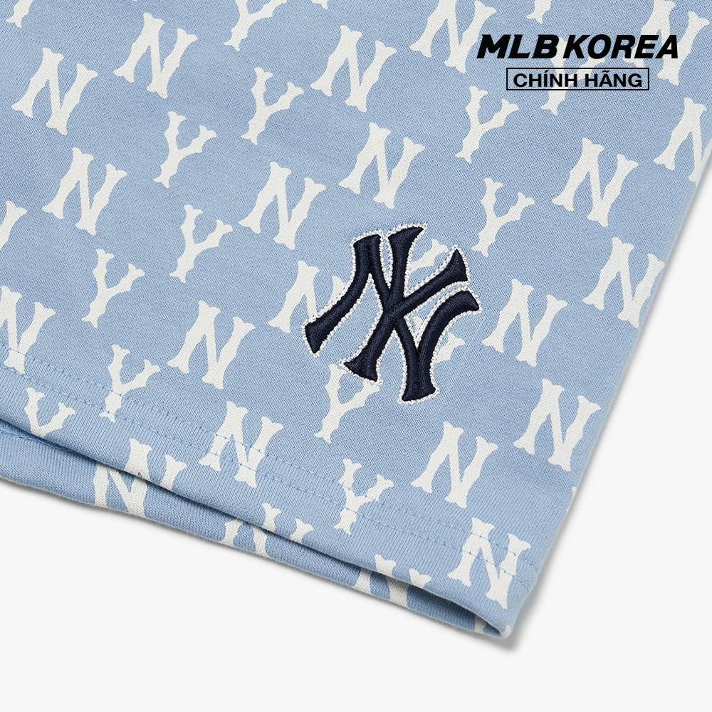 MLB - Quần shorts lưng thun Monogram Allover 3ASPM0123-50BLL