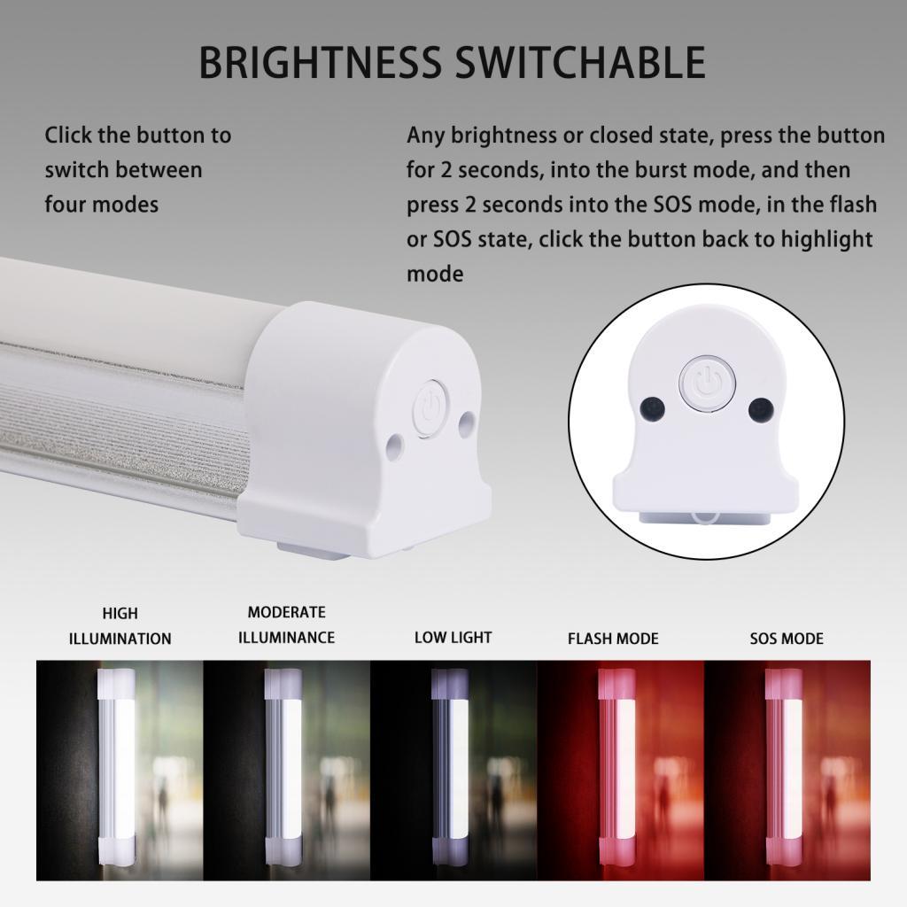 LED Emergency Light Warm White White USB Rechargeable Outdoor Camping Lamp