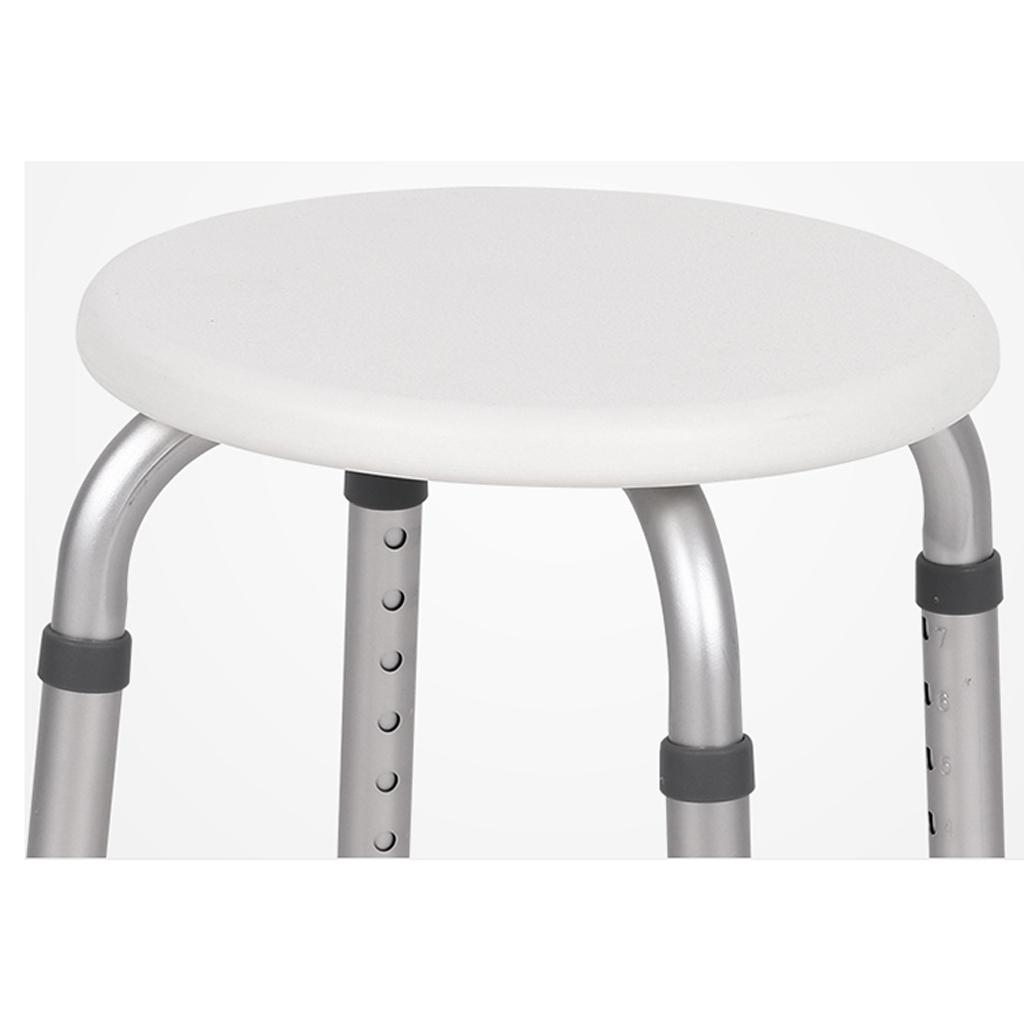 Shower Chair, Adjustable Height Bath Stool - Hospital Tool Free Bench Bathtub Stool Seat with Anti-Slip Rubber Tips for Safety and Stability