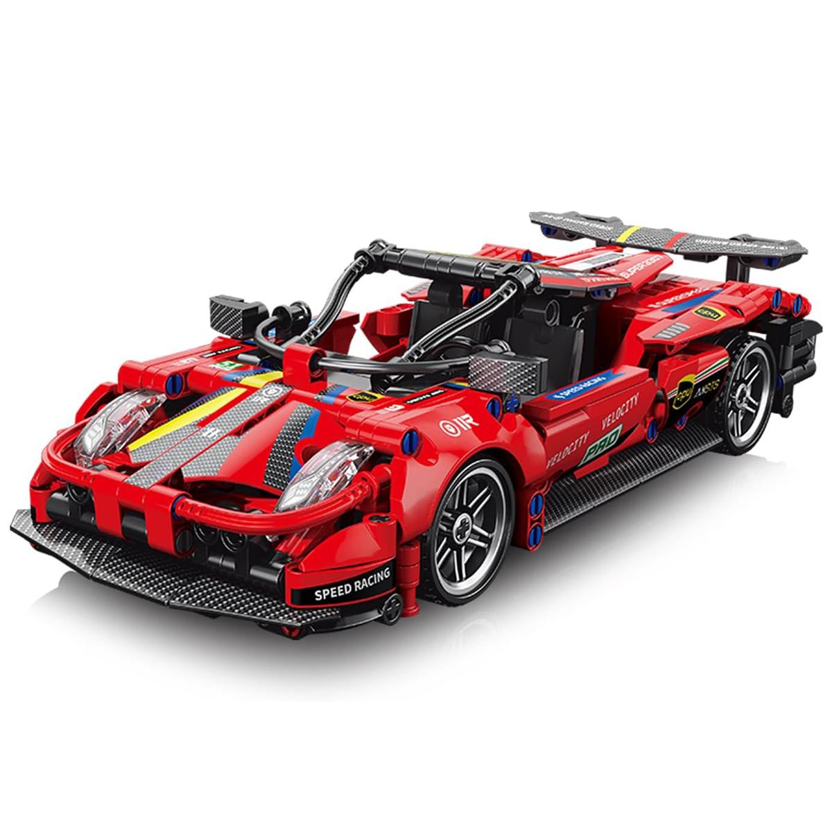 Đồ Chơi Lắp Ráp Xe Đua Chạy Đà Siêu Tốc Độ - Super Speed Pullback Racing Car - Toys&amp;Joys 3307 (513 Mảnh Ghép)