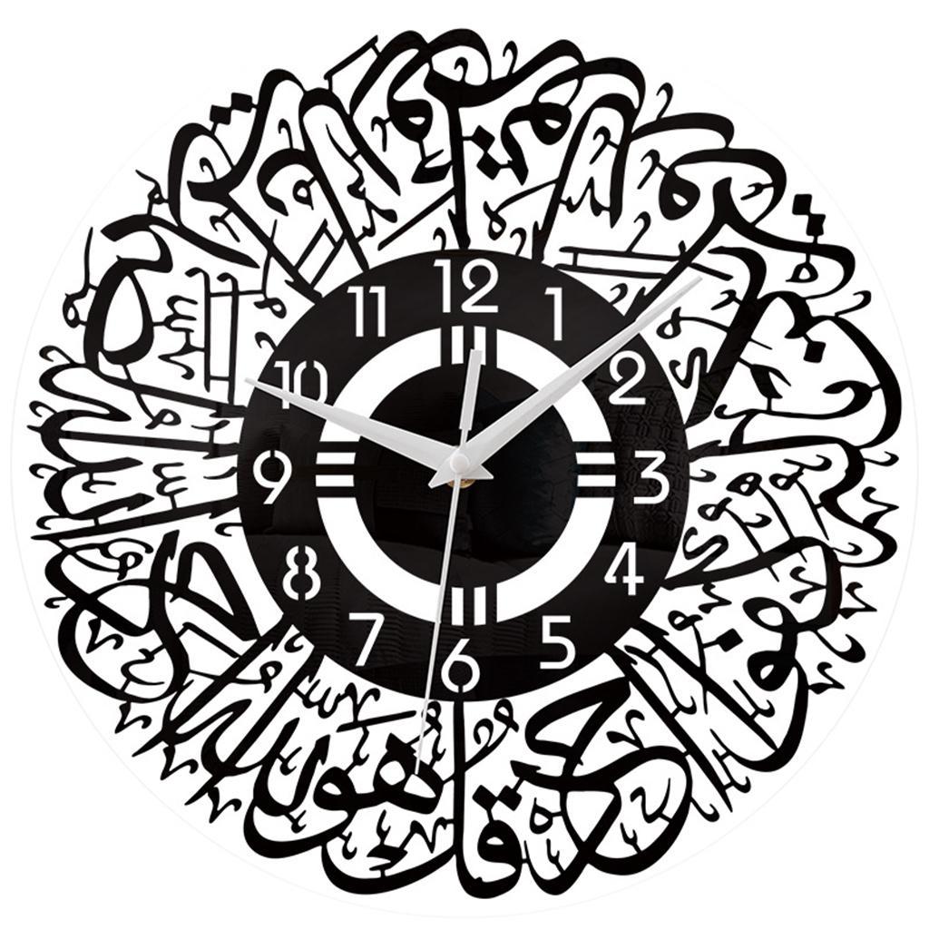 Wall clocks battery operated modern 12 inch Black