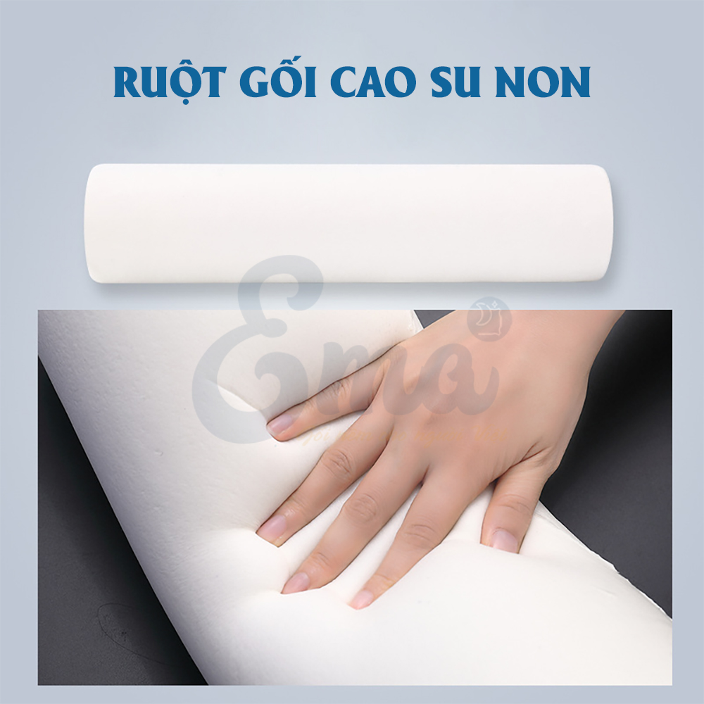 Gối kê đa năng cao su non EMA cho người thoái hóa đốt sống cổ, đau cổ vai gáy, thoát vị đĩa đệm - Hàng nhập khẩu