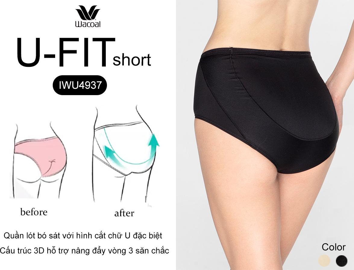 Quần lót nâng mông Wacoal U-fit short IWU4937