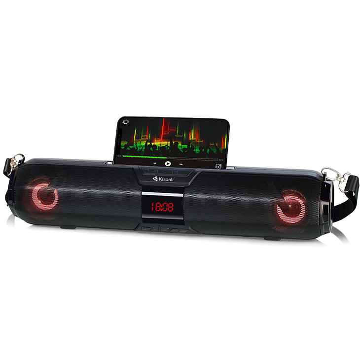 Loa Kisonli Bluetooth Không Dây KS-900 Tích Hợp Đồng Hồ, TF, FM - HÀNG CHÍNH HÃNG