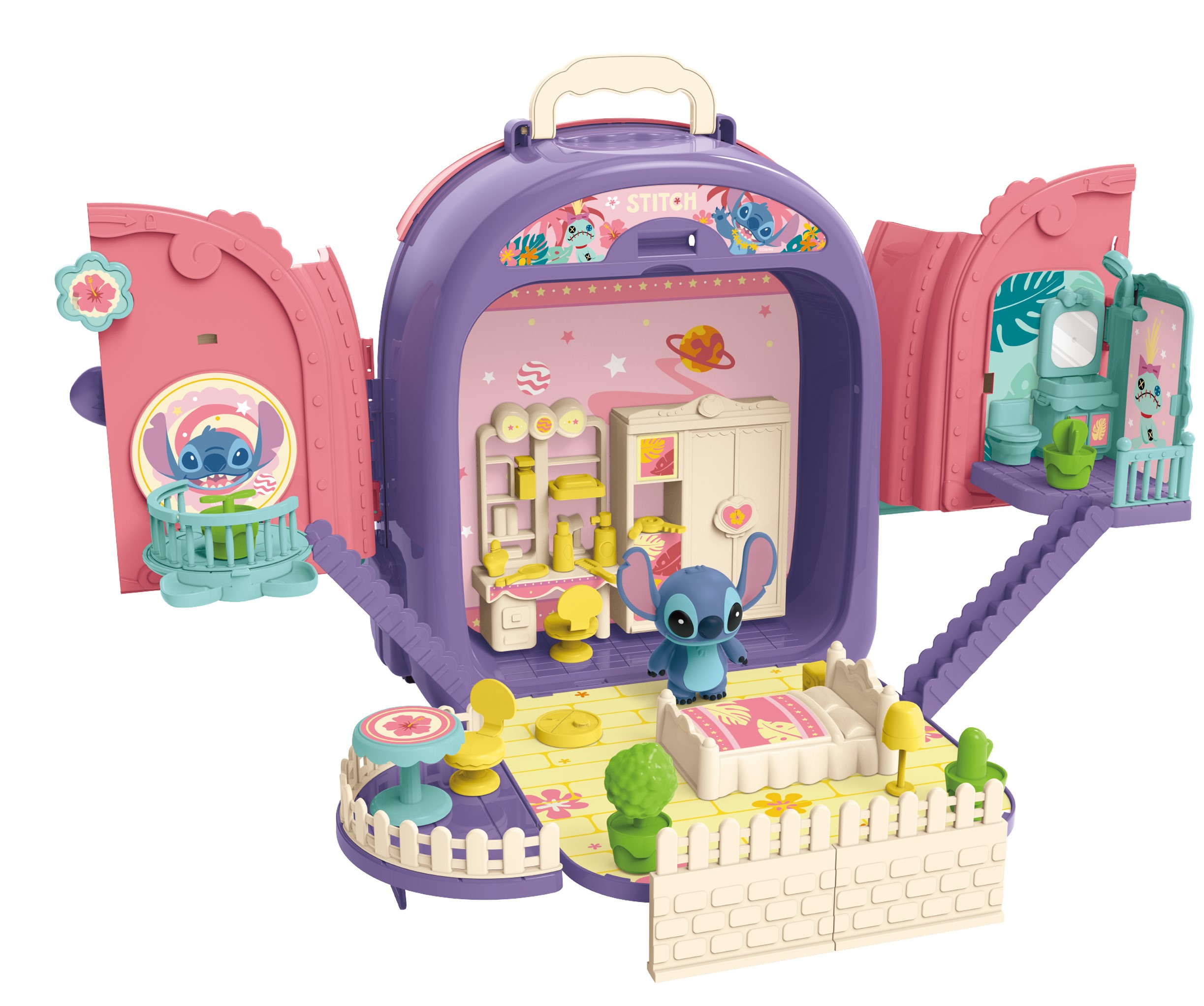 Đồ Chơi DISNEY - ST008-993A Bộ Ba Lô trang Điểm Nhân Vật Stitch (KT 26.3x15.2x30cm)