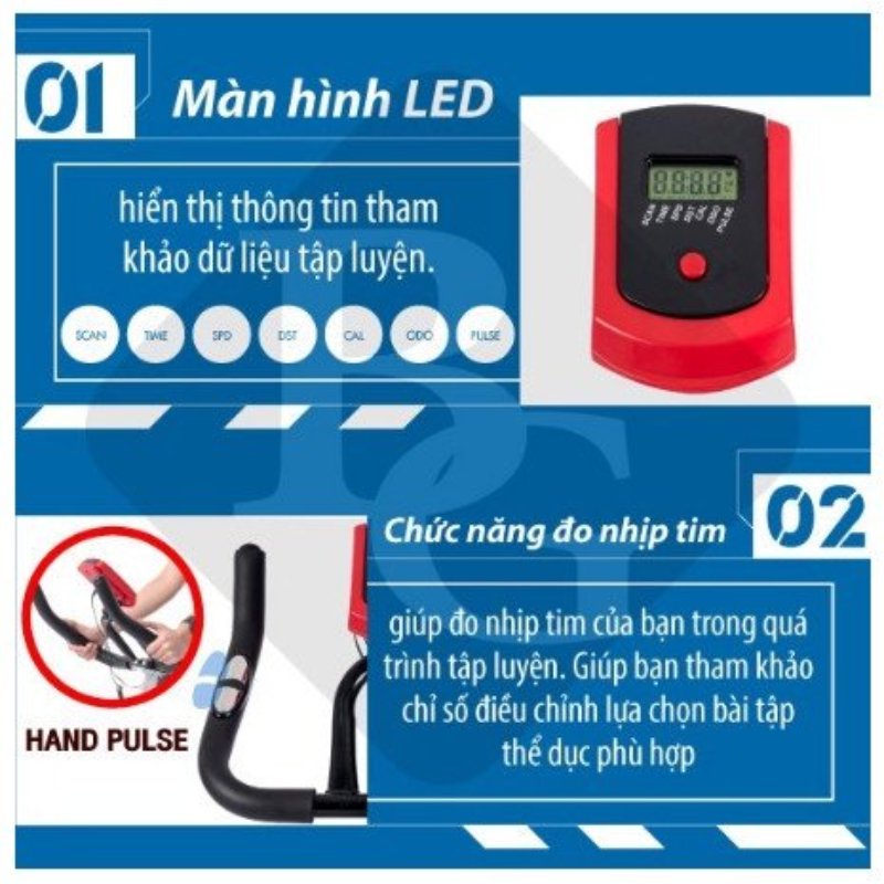 Xe Đạp Tập Thể Dục Tại Nhà HB-Q7S Mẫu Mới