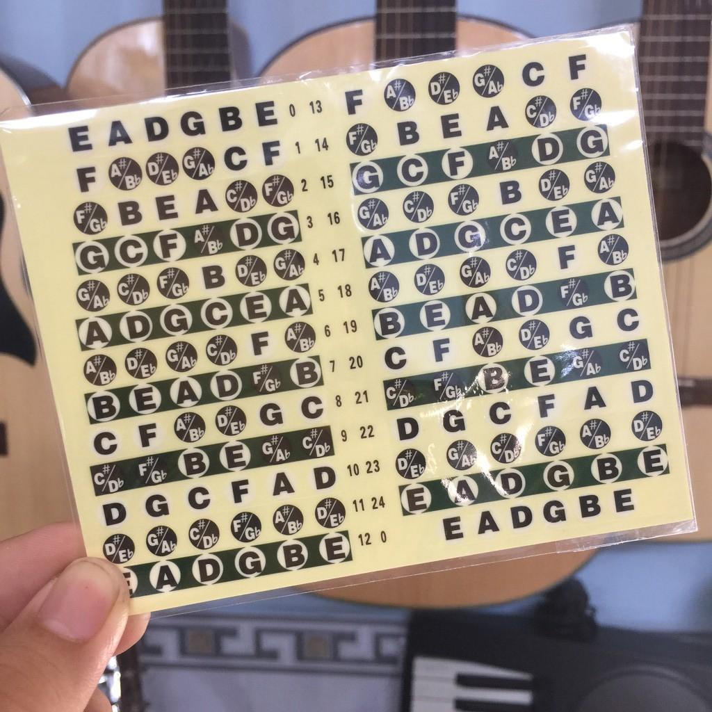 Guitar Note sticker - Miếng dán đánh dấu vị trí nốt nhạc trên đàn guitar note decal