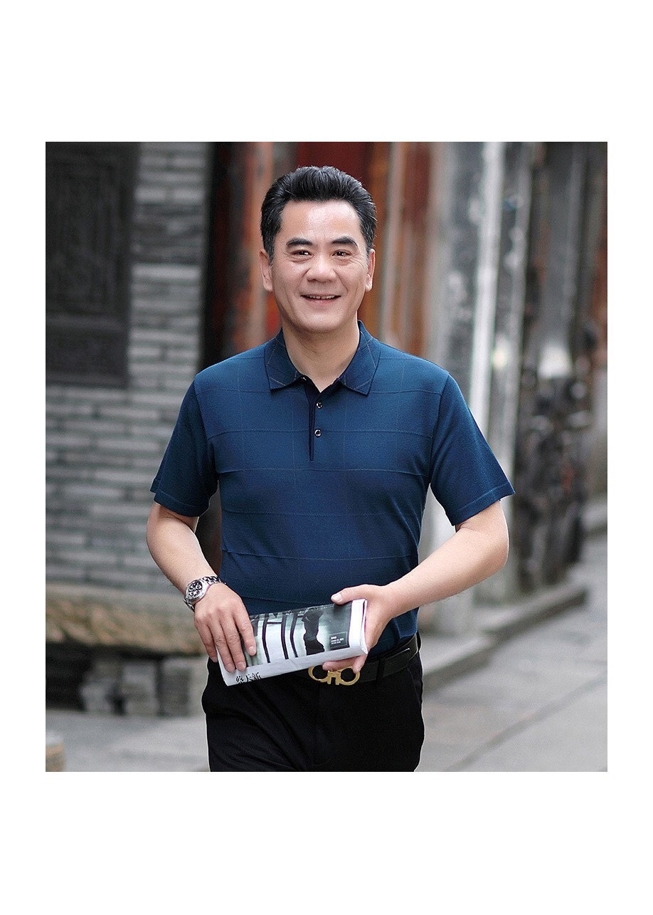 Áo Phông Nam Trung Niên Cộc Tay Cổ Bẻ Cao Cấp