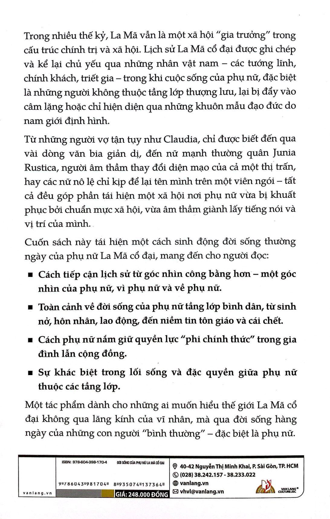 Sách - Daily Life Of Women In Ancient Rome - Đời Sống Của Phụ Nữ La Mã Cổ Đại