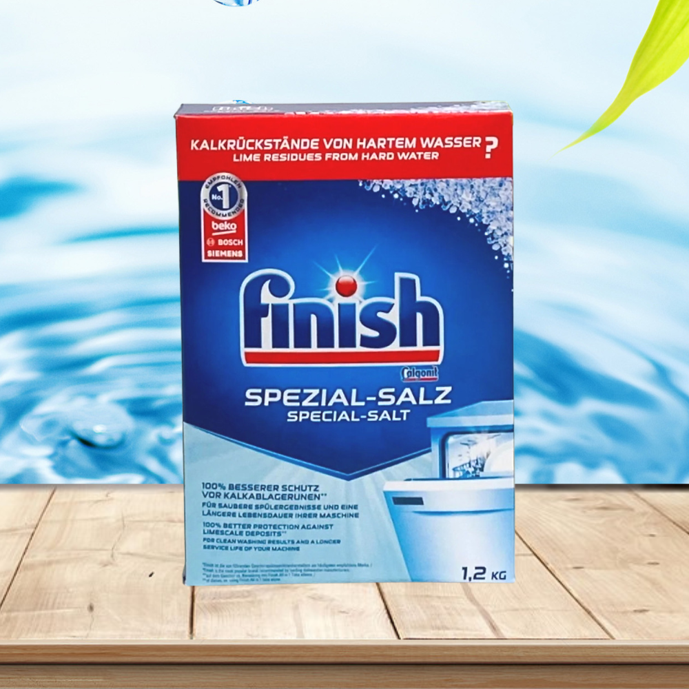 COMBO FINISH: Bột rửa bát Finish 2.5kg + Muối Finish 1.2kg