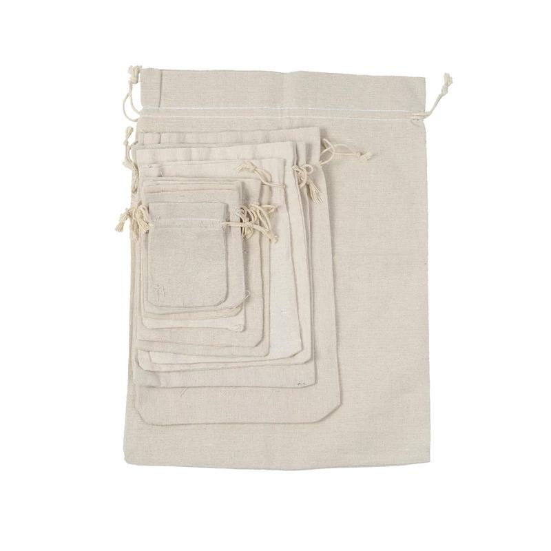 Túi Rút Cotton Đựng Trang Sức Tái Sử Dụng Được Tiện Dụng