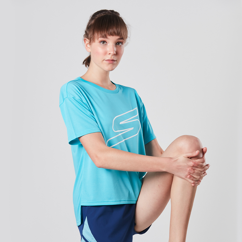 Skechers Nữ Áo Thun Tay Ngắn - SP22Q3W125-00WD