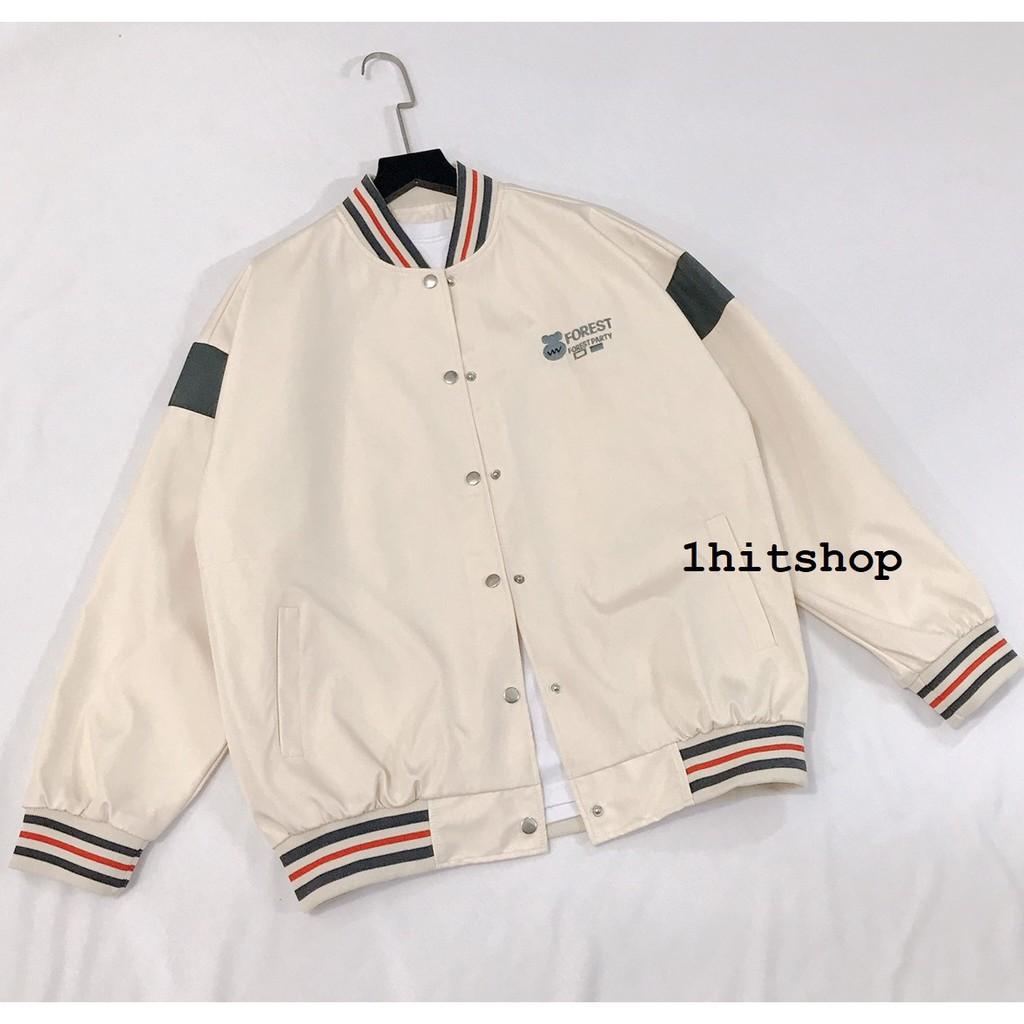 Áo Khoác BOMBER GẤU FOREST Ulzzang Unisex