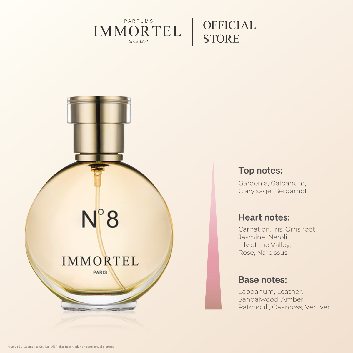 Nước Hoa Nam IMMORTEL N°8 - Eau de Parfum 60mL Nhập Khẩu Chính Hãng Pháp