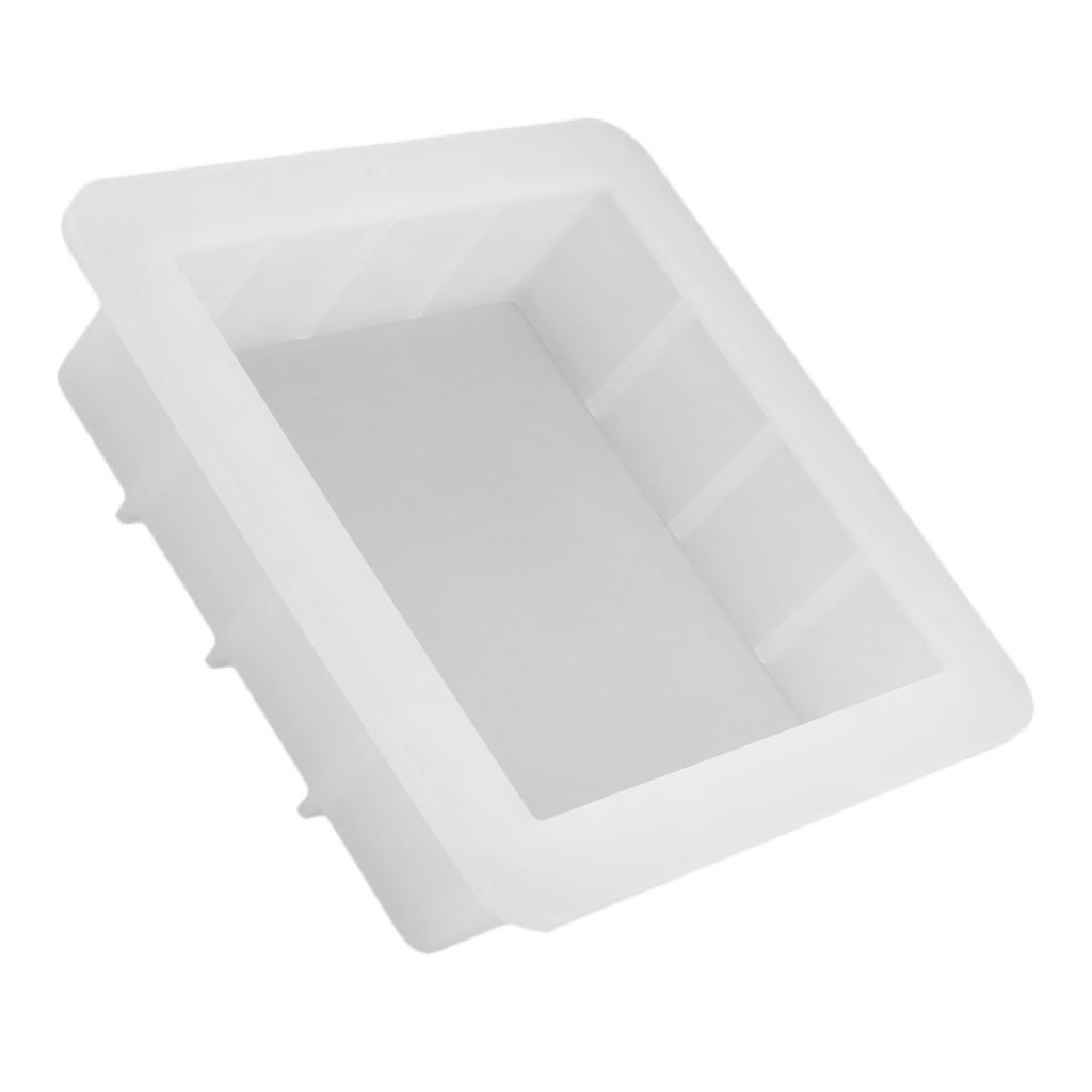 Square Silicone Soap Mold Easy Removal Handmade Soap Loaf Mould Baking Tools