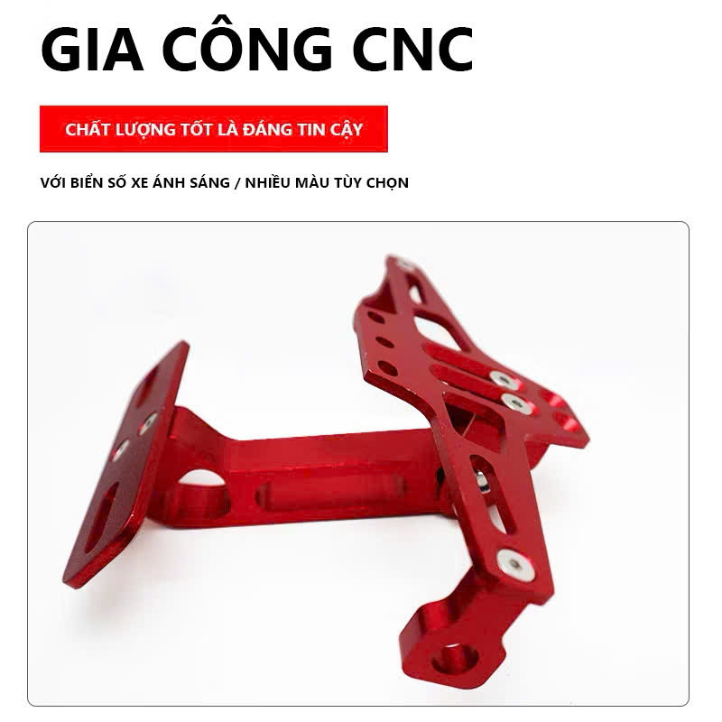 Pát Gập Biển Số Cao Cấp Nhôm Hợp Kim, Siêu Đẹp, Chống Rung Tốt, Phù Hợp Mọi Xe