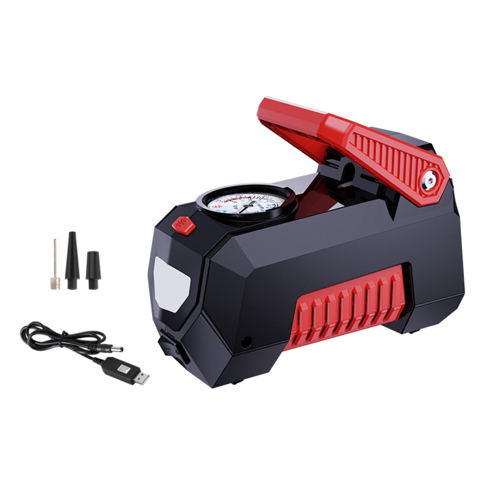 Tire Inflator with Tyre Pressure Gauge 12V for Balloons