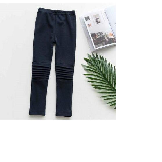 Quần legging bé gái thun cotton phối kiểu lạ hàng vnxk