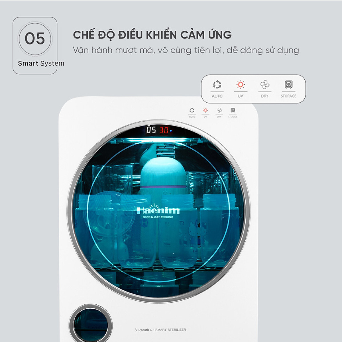 Máy Tiệt Trùng Sấy Khô Haenim UV LED 3G SMART VIEW