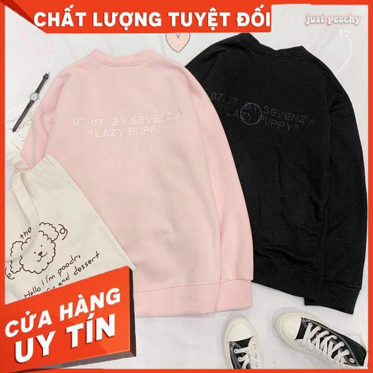 HÀNG CAO CẤP -   Áo Khoác Nỉ Bông Cardigan PUPPY LAZY 07.07 Unisex  - Hàng Cao C