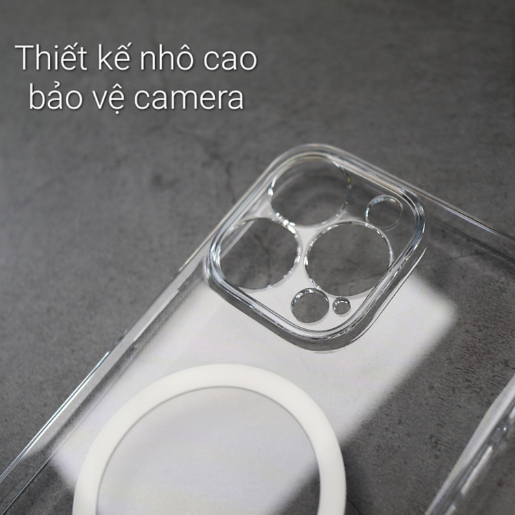 Ốp lưng trong suốt bảo vệ camera cho iPhone 15Pro hiệu / 15 Promax Memumi Glitter Magnetic - Siêu Mỏng 0.3mm, Tích Hợp Sạc Không Dây Từ Tích Magnetic, Lực Hút Mạnh, Chắc Chắn - Hàng nhập khẩu
