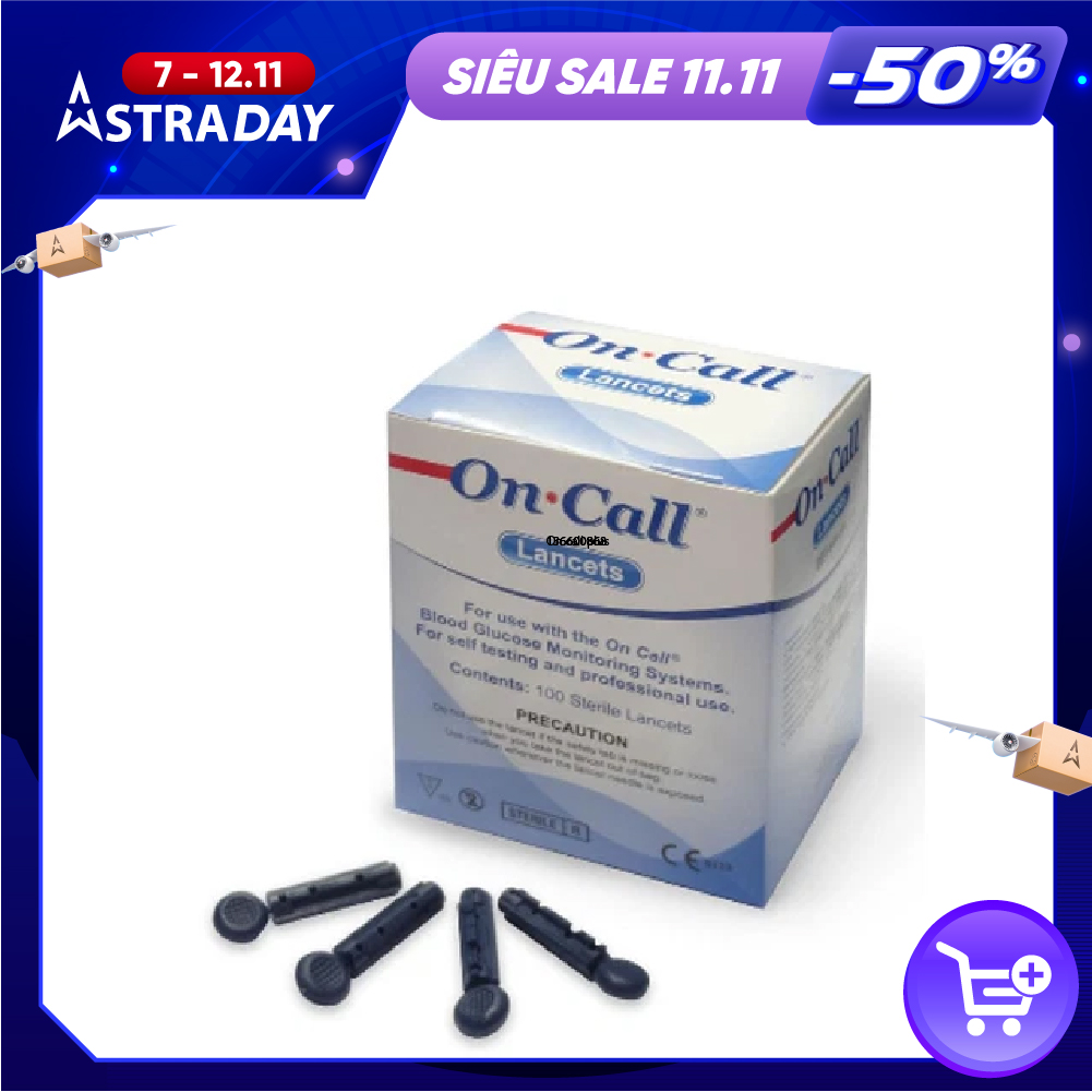 Kim chích máu máy đo đường huyết Acon On-call (100 kim / hộp)