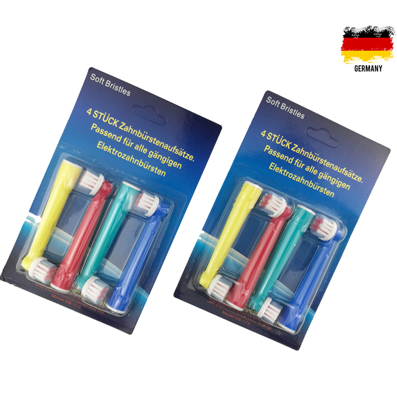 Bộ 4 đầu bàn chải đánh răng điện thay thế cho máy Oral B - Precision,  FlossAction, Gum Care, Sensitive - đánh bật cao răng, răng nhạy cảm, chăm sóc nướu lợi