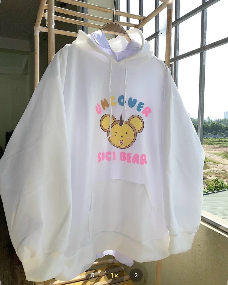 áo hoodie đôi, áo hoodie đôi in gấu dễ thương, áo khoác cặp, áo cặp, áo đôi, đồ đôi, đồ cặp