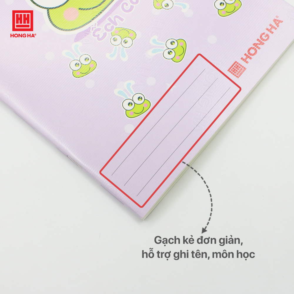 Vở 4 ô ly 80 trang School Ếch Cốm Hồng Hà định lượng 100gsm - 0600