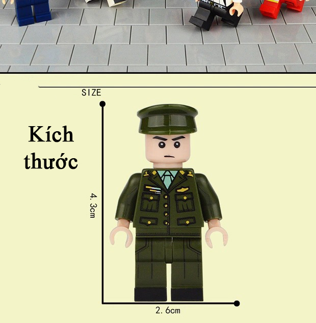 Bộ 50 nhân vật lắp ráp mini figure ngẫu nhiên khác nhau bằng nhựa ABS đầy đủ các chủ đề