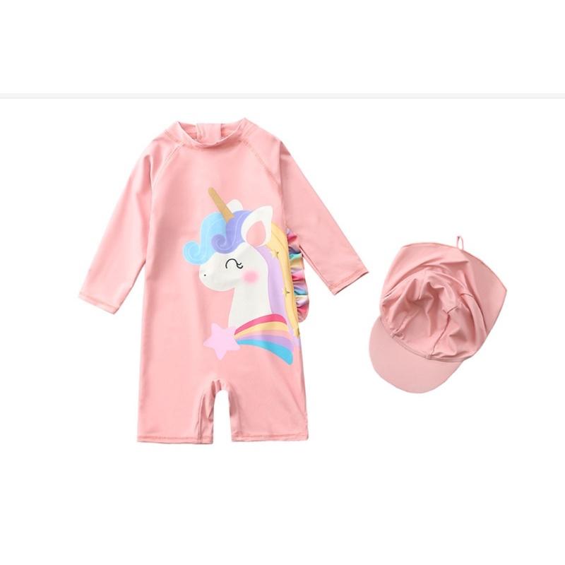 Bộ đồ bơi liền bé gái hình ngựa pony
