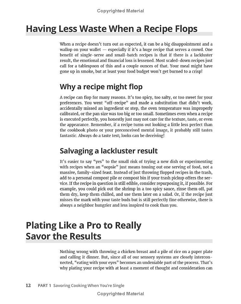 Sách ngoại văn: Cooking For One For Dummies