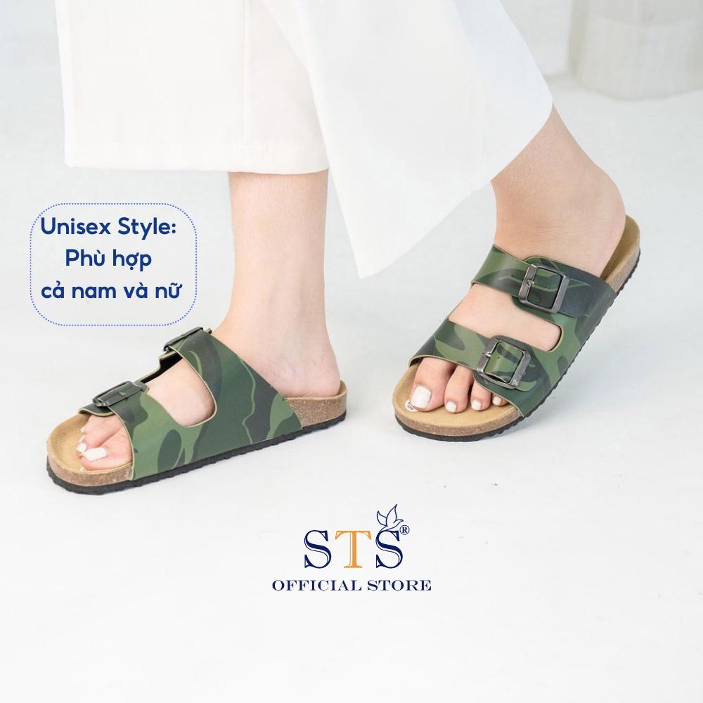 Dép đế trấu cao cấp màu Camo Rằn Ri,Dép Qua Ngang Unisex Chống nước, bền đẹp CM01