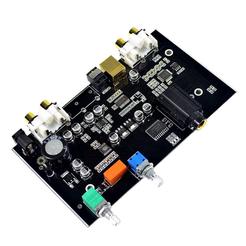 2X DC 12V Optical Coaxial USB Input Decoder HiFi Audio Amplifier Board Module