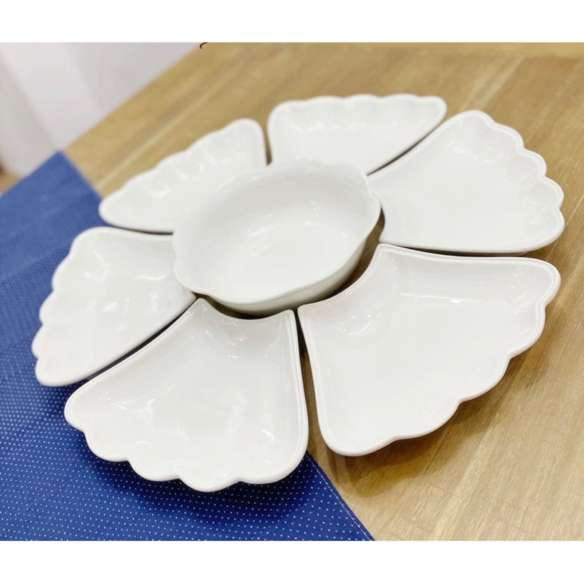 Bộ Bát Đĩa Hoa Mặt Trời Giá Rẻ - Set Bát Đĩa Đẹp Thắp Hương Thờ Cúng Gia Tiên