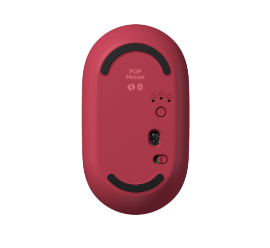 Chuột không dây Logitech Pop Mouse màu hồng-Hàng chính hãng