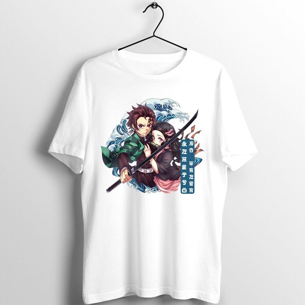 ÁO thun nam rộng in hình Demon Slayer Kimetsu Yaiba