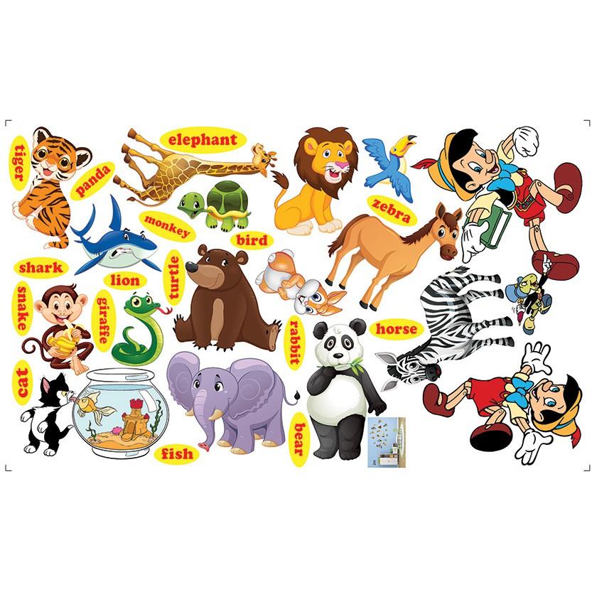 DECAL TRANG TRÍ PHÒNG BÉ PINOCCHIO SỐ 2