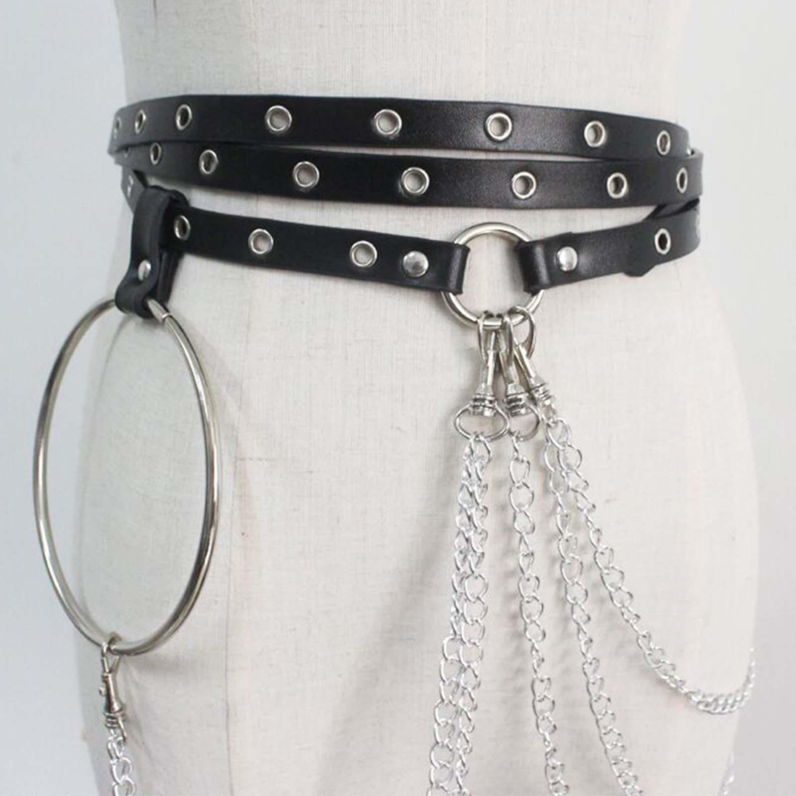 Punk Style Women's PU Leather Harness Body Chains Metal Chain Tassel , Highlight Your Daily or Cosplay Outfit