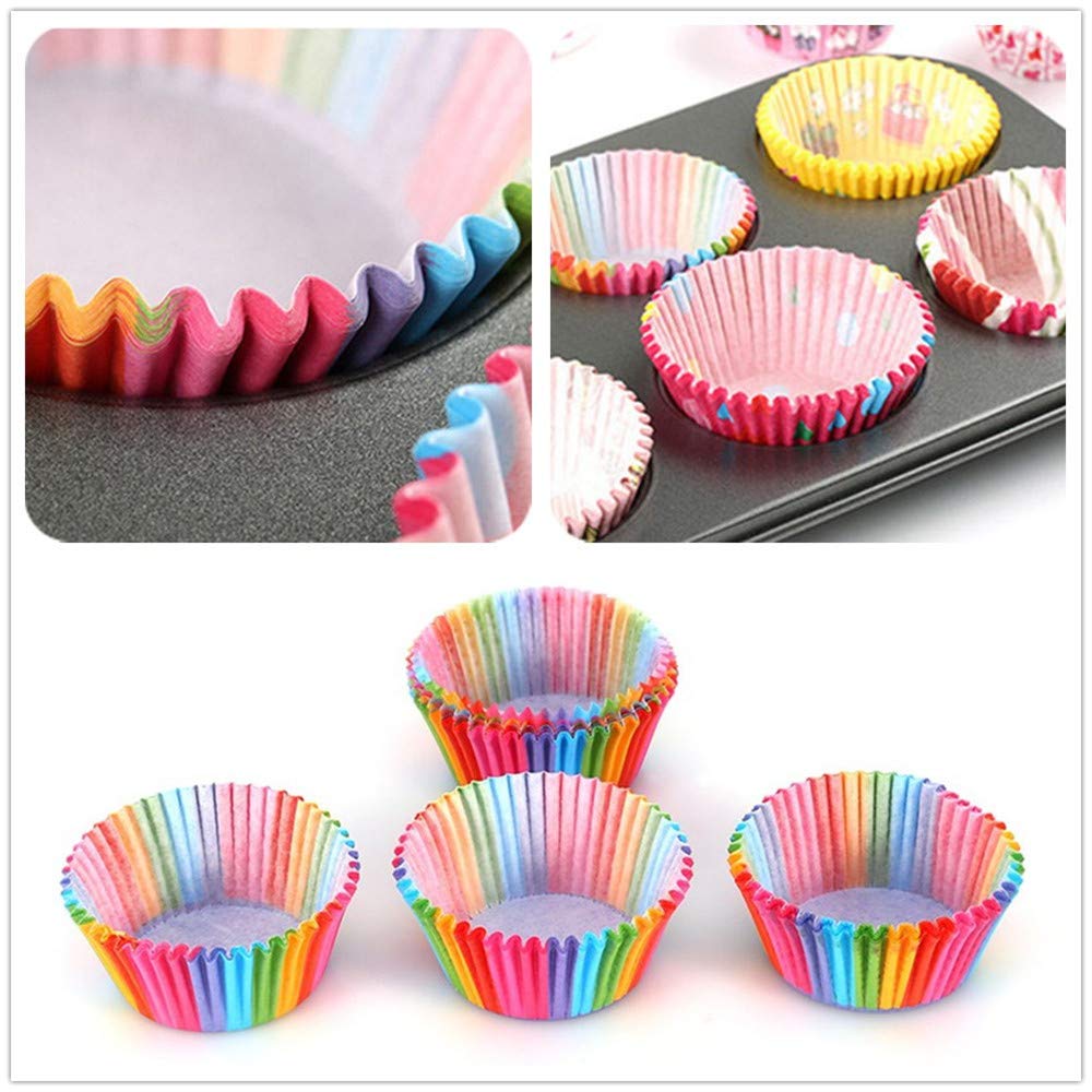 100 Khuôn Giấy Lót KETILO Giấy Mềm Cao 3cm Lót Cupcake, Bánh Hấp, Bánh Nướng Nhiều Màu, Hình-CHÍNH HÃNG( Giao Ngẫu Nhiên) CC1