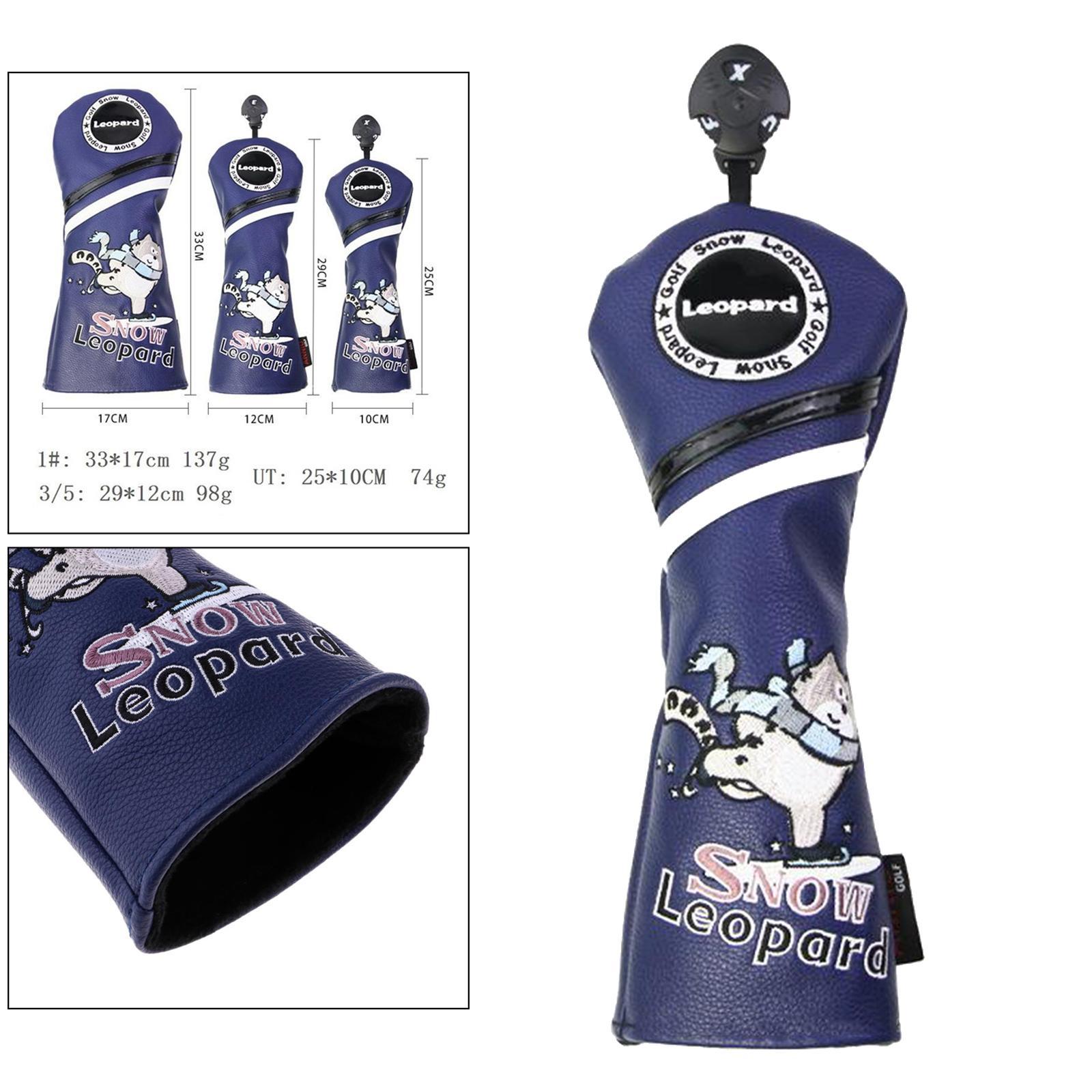 Golf  Cover Driver Headcover Travel with No. Tag Protector